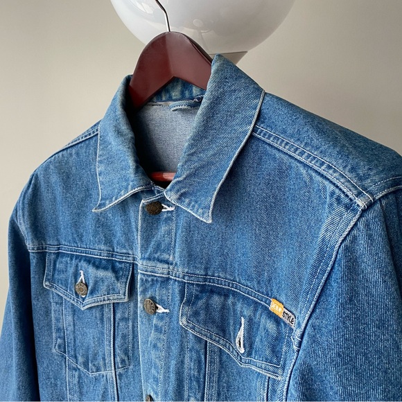 Levi’s Denim Jacket IMITATION Washed Blue Medium - Picture 4 of 5